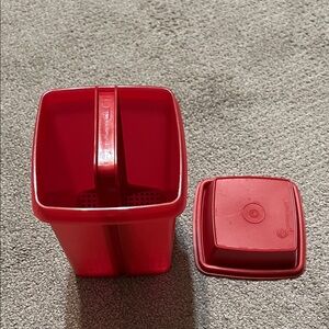 Tupperware Red pickle keeper